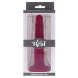 Get Real - Ribbed Dong 12 cm Rot