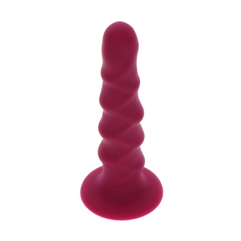 Get Real - Ribbed Dong 12 cm Rot