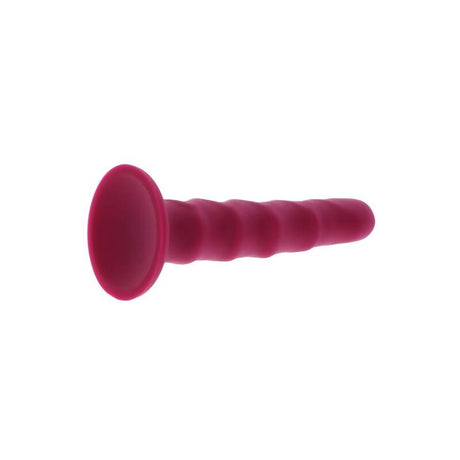 Get Real - Ribbed Dong 12 cm Rot