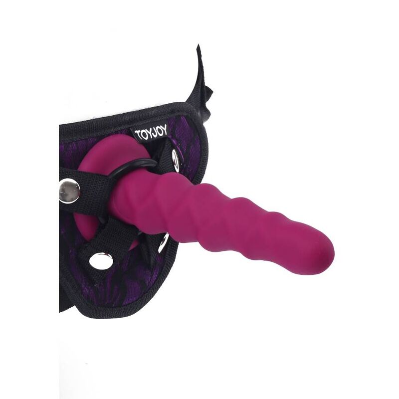 Get Real - Ribbed Dong 12 cm Rot