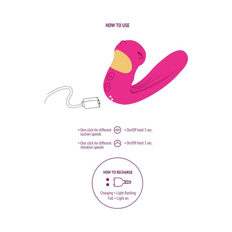 Xocoon - Celestial Love Vibe Stimulator Fuchsia