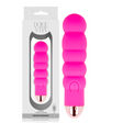 Vibrator Aufladbarer Sechs Rosa 7 Geschwindigkeiten 13 x 2,8 cm