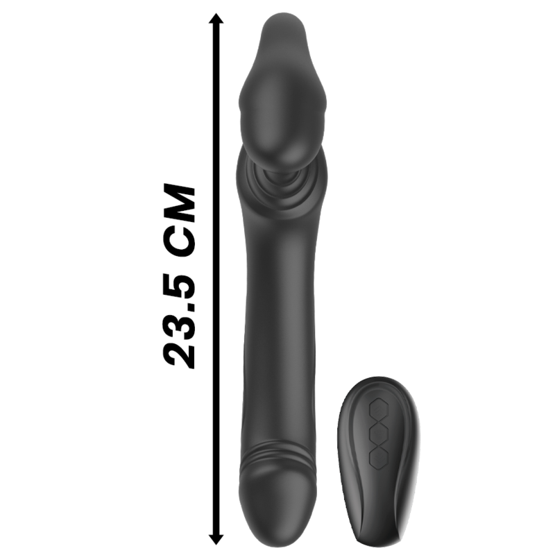 Ibiza - Riemenloser Vibrator mit Fernbedienungs-Druckknopf