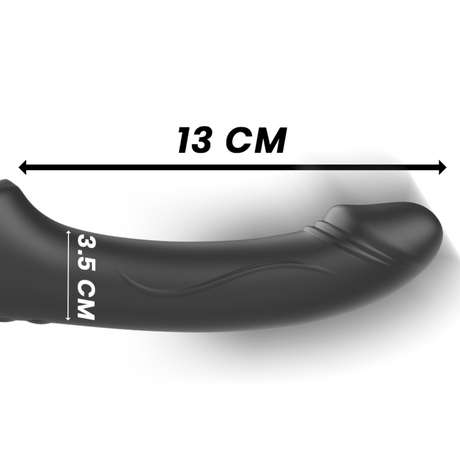 Ibiza - Riemenloser Vibrator mit Fernbedienungs-Druckknopf