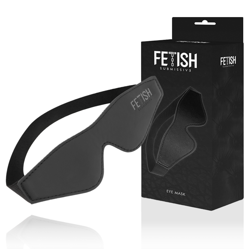 Fetish Submissive - Vegane Ledermaske mit Noprene-Futter