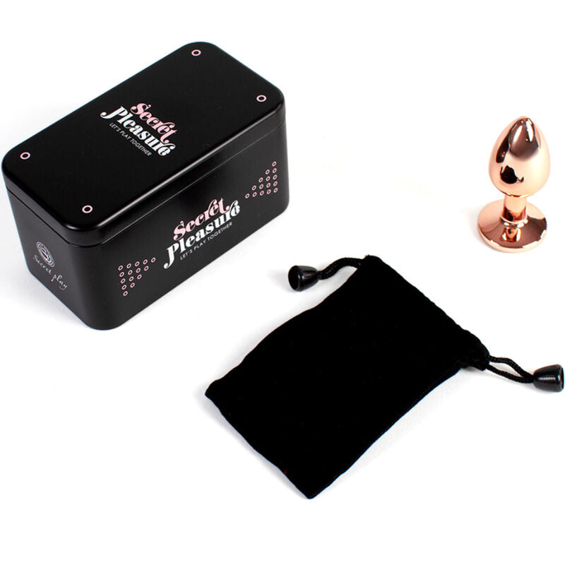 Secretplay - Metall-Butt-Plug Roségold, Kleine Grösse 7 cm
