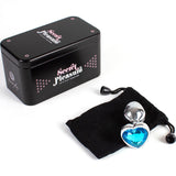 Secretplay - Butt Plug aus Metall, Blaues Herz, Kleine Grösse 7 cm