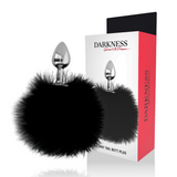 Darkness - Extra Anal Buttplug mit Schwanz Schwarz 7 cm