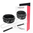 Darkness - Weiche Leder-Halskette mit Kette