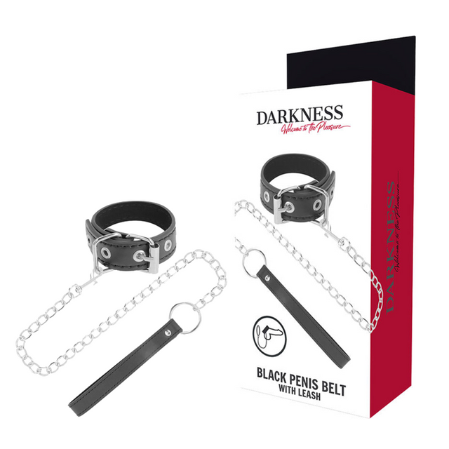 Darkness - Penisring mit Riemen