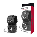 Darkness - Handschellen aus Schwarzem Leder