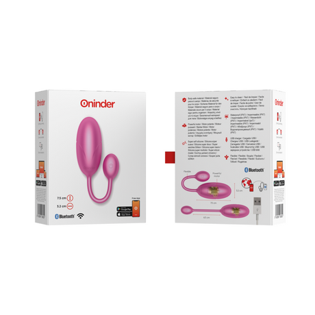 Oninder - Tokyo Vibrierendes Ei Rosa 7,5 x 3,2 cm Kostenlose App