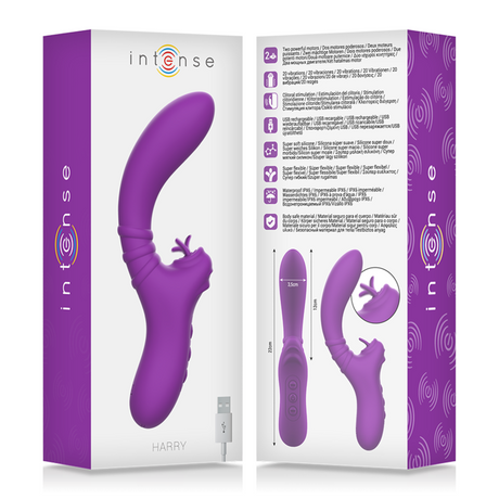 Intense - Harry Flexibler Vibrator mit Lila Zunge