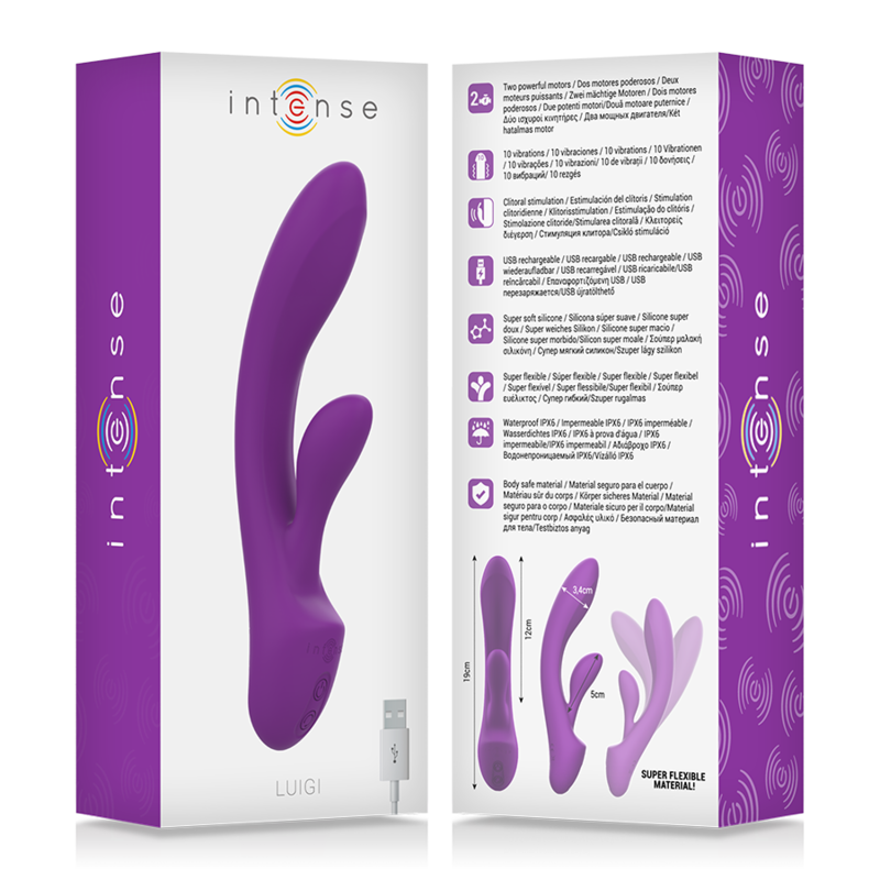 Intense - Luigi Rabbit Vibrator Flüssiges Silikon Lila