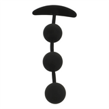 Black&Silver - Harry Anal-Rosenkranz 3 Silikonkugeln 14 cm