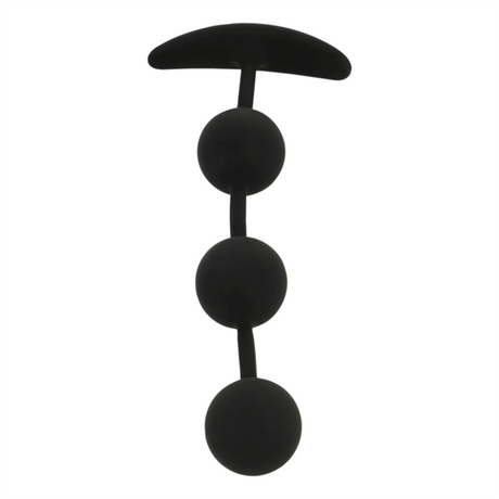 Black&Silver - Harry Anal-Rosenkranz 3 Silikonkugeln 14 cm