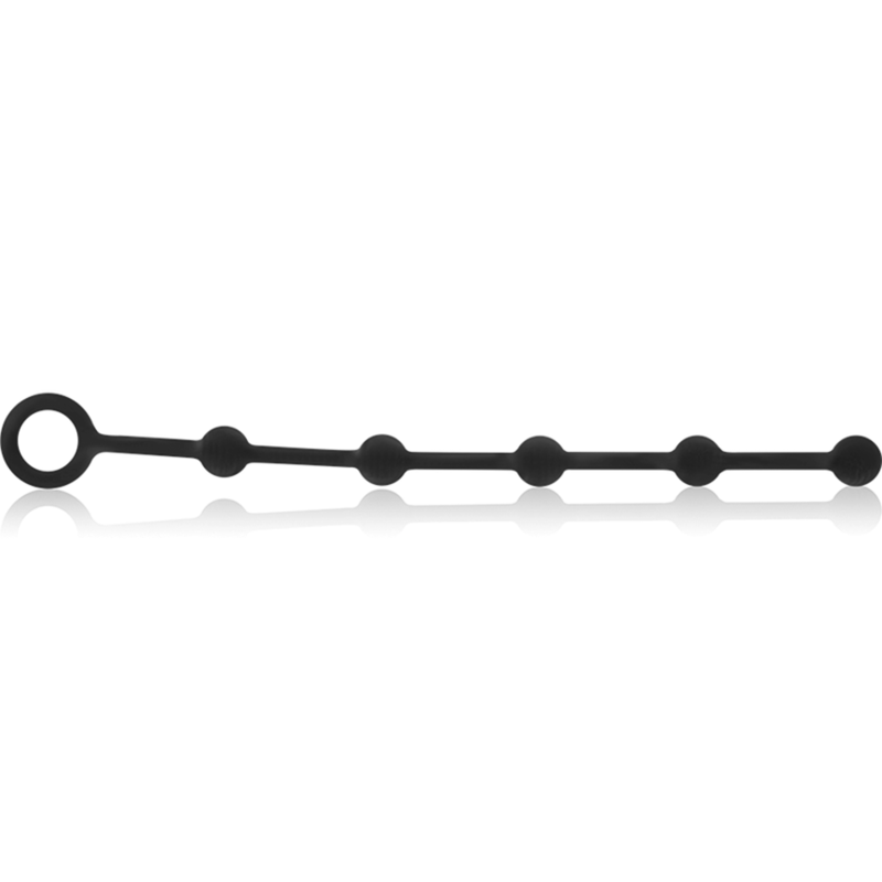 Black&Silver - Korg Anal Rosenkranz Silikon Initiation 21 cm