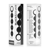 Black&Silver - Lennon Anal Rosenkranz 4 Silikonkugeln 15 cm