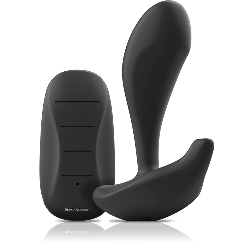 Black&Silver - Dwayne Anal Plug Silikon Fernbedienung