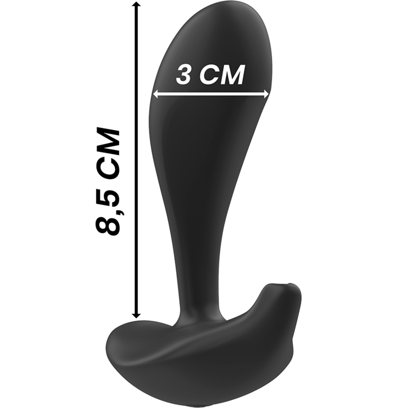 Black&Silver - Dwayne Anal Plug Silikon Fernbedienung