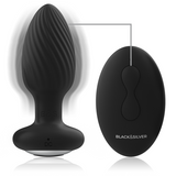 Black&Silver - Wells Plug Silikon Anal Rotator Fernbedienung
