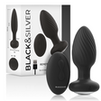 Black&Silver - Wells Plug Silikon Anal Rotator Fernbedienung