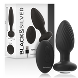 Black&Silver - Wells Plug Silikon Anal Rotator Fernbedienung
