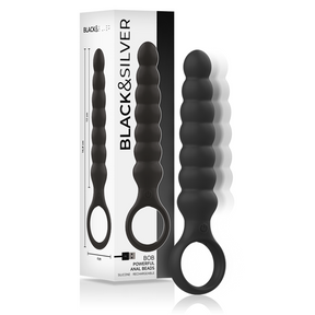 Black&Silver - Bob Leistungsstarker Anal-Dilator aus Silikon