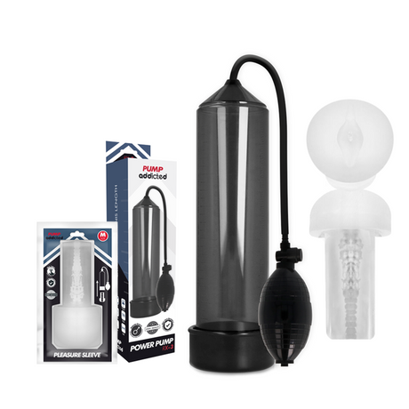 Penispumpe Rx3 Black mit Pleasure Sleeve 23 x 5,5 cm.1