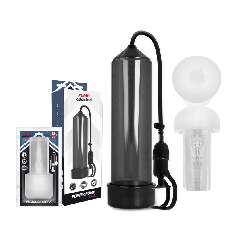 Pump-Süchtig - Rx5 Schwarz mit Masturbator