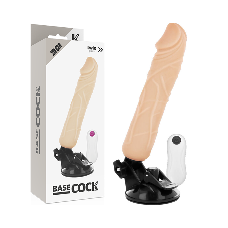 Basecock - Realistischer Natürlicher Fernbedienungsvibrator 20 cm-x-4 cm