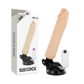 Basecock - Realistischer Natürlicher Fernbedienungsvibrator 20 cm-x-4 cm