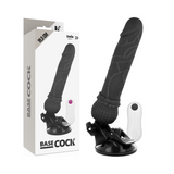 Basecock - Realistischer Vibrator mit Fernbedienung Schwarz 19.5 cm-x-4 cm