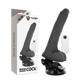 Basecock - Artikulierbarer Vibrator mit Fernbedienung Schwarz 18.5 cm-x-4 cm