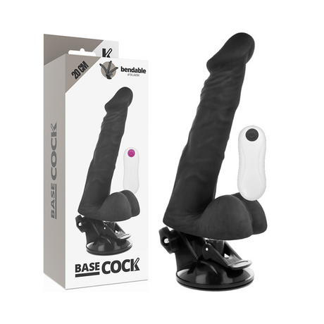 Basecock - Artikulierbarer Vibrator mit Fernbedienung Schwarz 20 cm-x-4.5 cm
