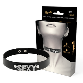 Coquette Chic Desire - Sexy Veganes Leder-Halsband