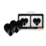 Coquette Chic Desire - Nippelabdeckungen mit Schwarzen Herzen