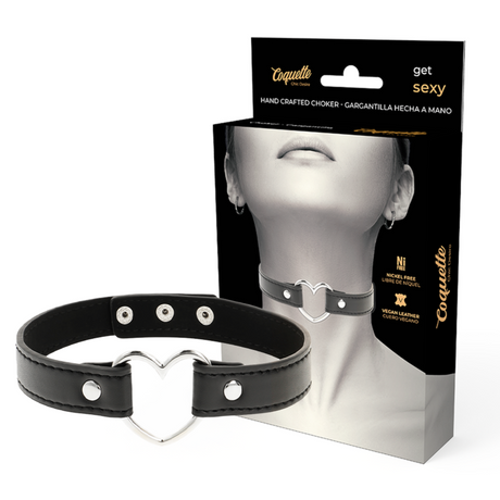 Fetisch-Toy Chic Desire Veganes Leder-Halskette-Herz-Accessoire