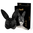 Coquette Chic Desire - Vegane Ledermaske mit Hasenohren