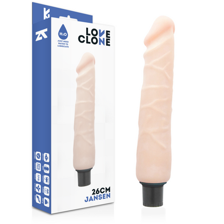 Loveclone - Jansen Selbstschmierender Vibrator 26 cm-x-4.2 cm