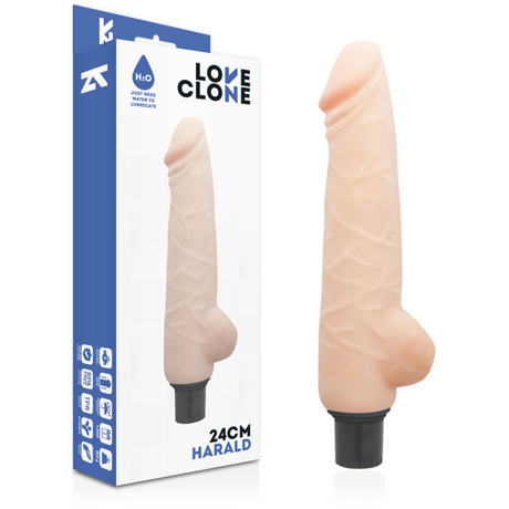 Loveclone - Harald Selbstschmierender Vibrator 24 cm-x-4 cm