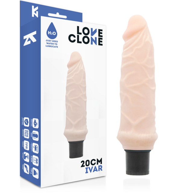 Loveclone - Ivar Selbstschmierender Vibrator 20 cm-x-3.7 cm