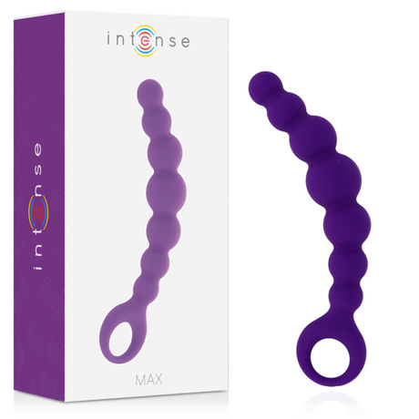 Analkette Analperlen Maxflieder 3,3 x 18,5 cm