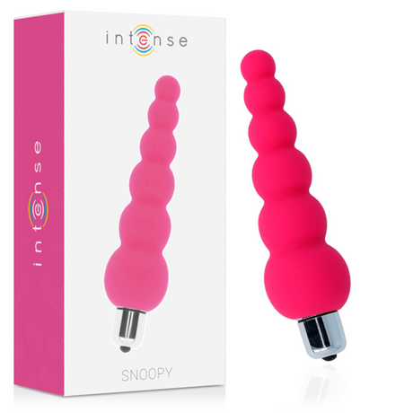 Analplug Snoopy 7 Geschwindigkeiten Silikon Rosa 11,5 x 1,5 cm