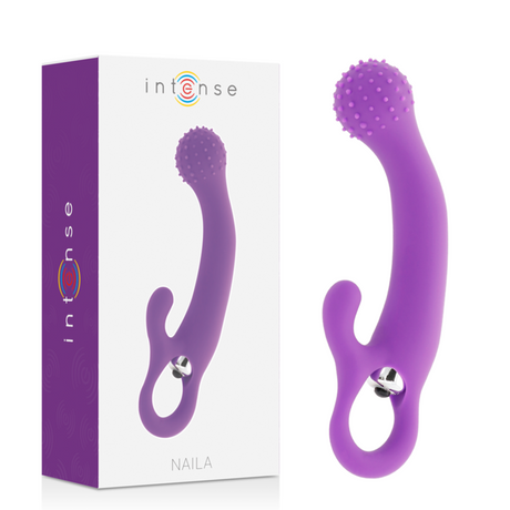 Rabbit-Vibrator Naila Vibrierendes Silikonflieder 17,5 x 3,5 cm