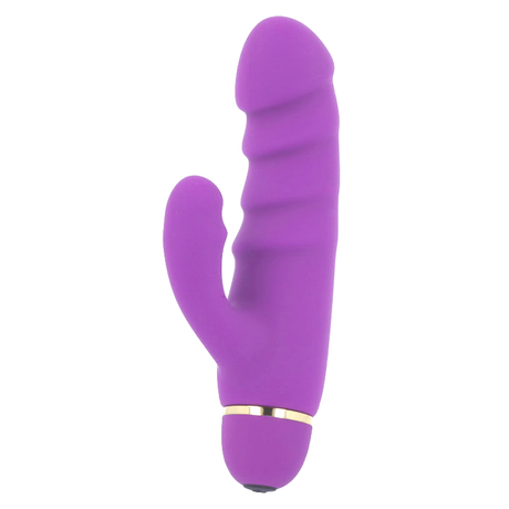 Rabbit-Vibrator Kras 20 Geschwindigkeiten Silikonflieder 4,1 x 17,5 cm.4