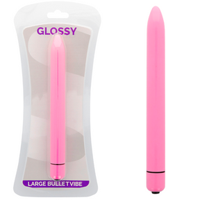 Glossy - Schlanker Vibrator Deep Rose