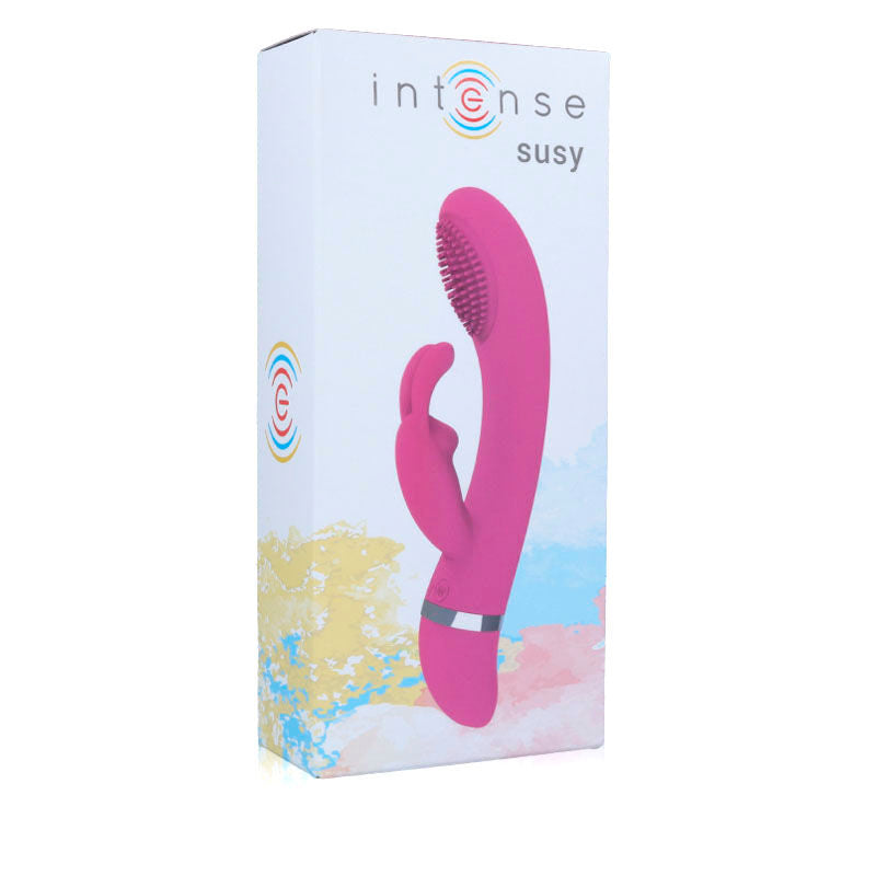 Intense - Susy Oszillierender Vibrator aus Silikon Kaninchen Rosa