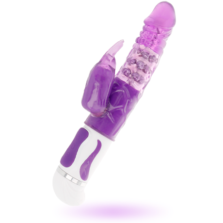 Rabbit-Vibrator Guppy-Lila-Rotator 14 x 3,6 cm.3