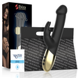 Rabbit-Vibrator Ibiza Technology mit rotierendem Schaft Schwarz